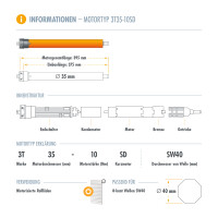 Rolladenmotor Mini-Kurzmotor 3T35-10SD 10Nm SW40 mit Funkempfänger